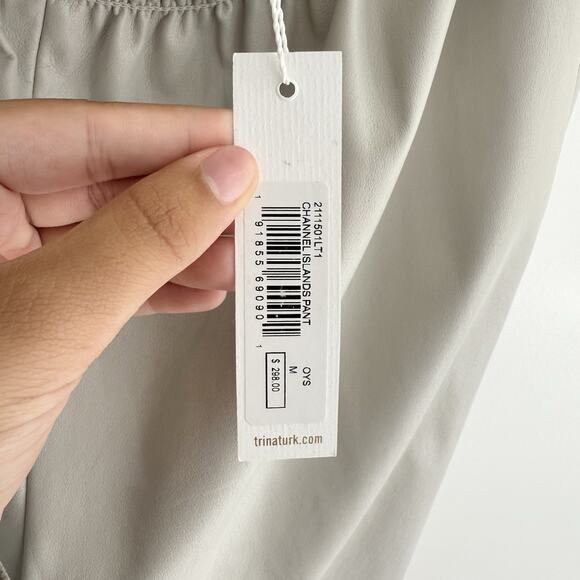 Trina Turk Channel Islands faux leather Pants Tan Medium New With Tags 174039 - Picture 4 of 4